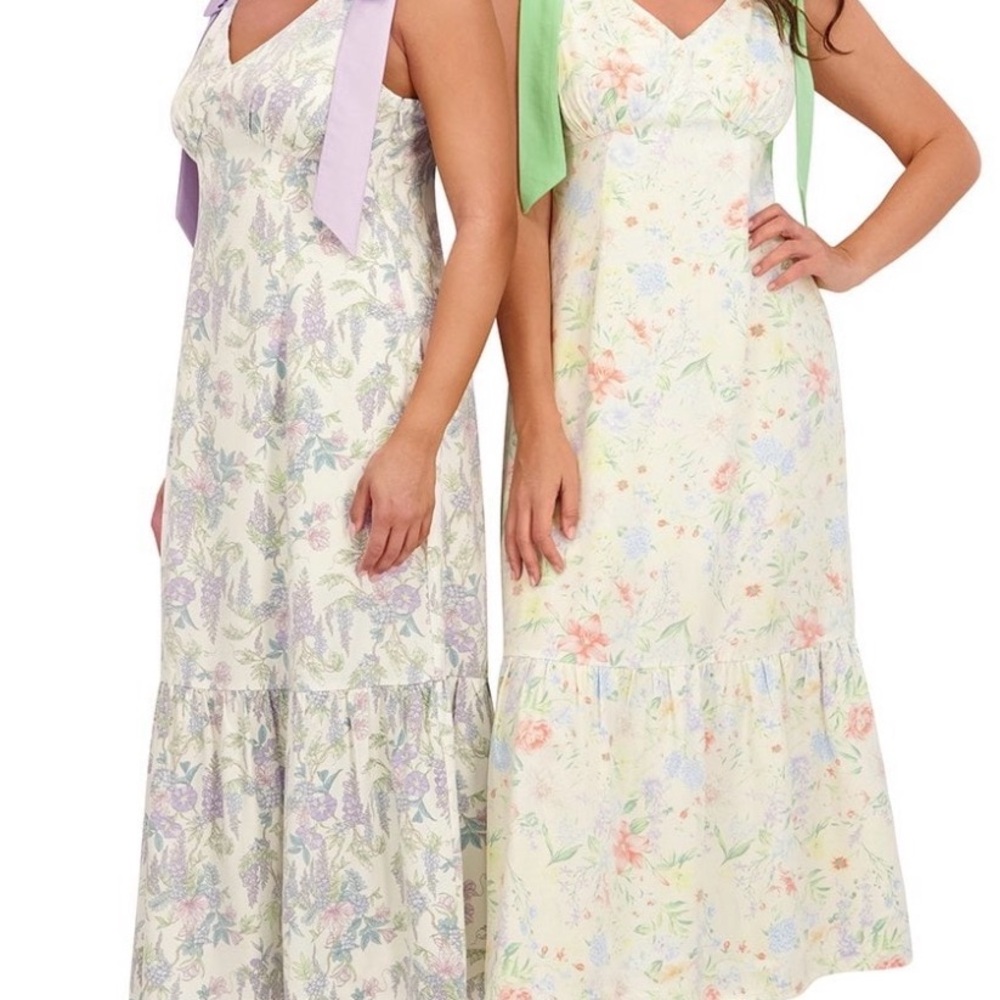 Bridgerton Floral Maxi Slip Easter Dress